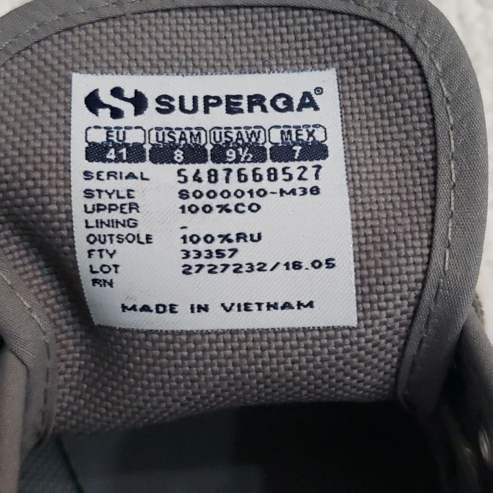 SUPERGA UNISEX LACE-UP SNEAKERS - Picture 9 of 11